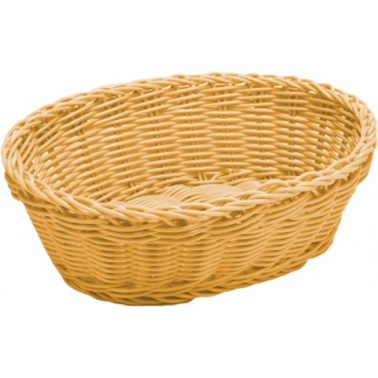 ΨΩΜΙΕΡΑ ΟΒΑΛ RATTAN ΜΠΕΖ 23Χ17Χ8cm