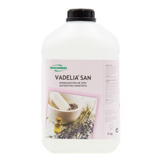 VADELIA® SAN 5KG ΚΡΕΜΟΣΑΠΟΥΝΟ ΜΕ ΗΠΙΟ ΑΝΤΙΣΗΠΤΙΚΟ ΠΑΡΑΓΟΝΤΑ ΓΙΑ ΤΑ ΧΕΡΙΑ